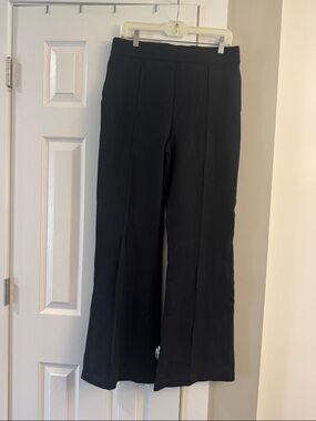 SPANX Black Wide-Leg Pull-On Pants